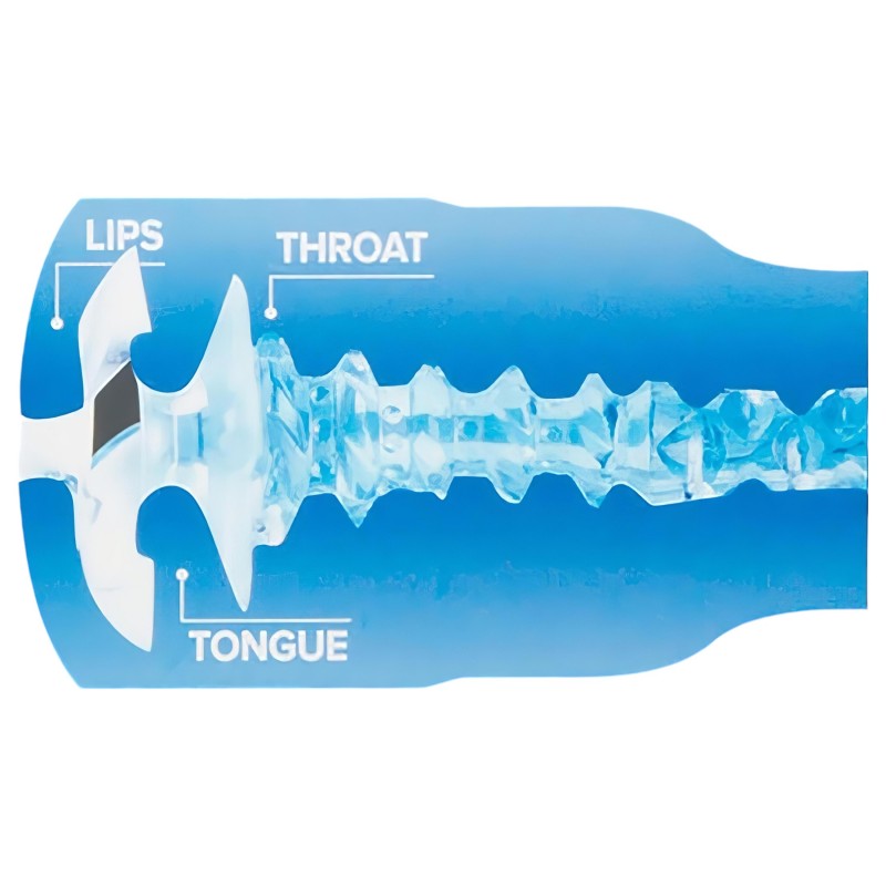 Fleshlight Turbo Thrust - élethű szívó maszturbátor (kék) 161341 termék bemutató kép