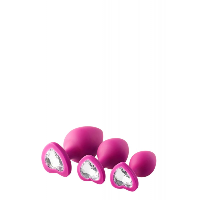 Flirts anal training kit - anál plug szett (3db) - pink 53884 termék bemutató kép
