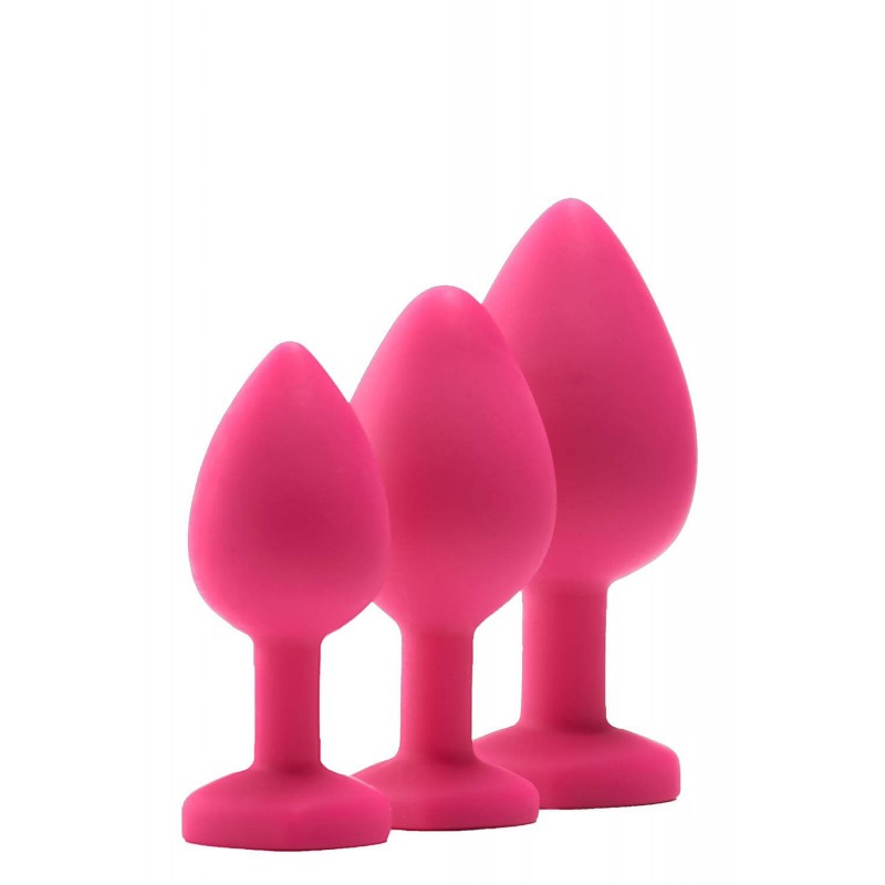 Flirts anal training kit - anál dildó szett (3db) - pink 59410 termék bemutató kép