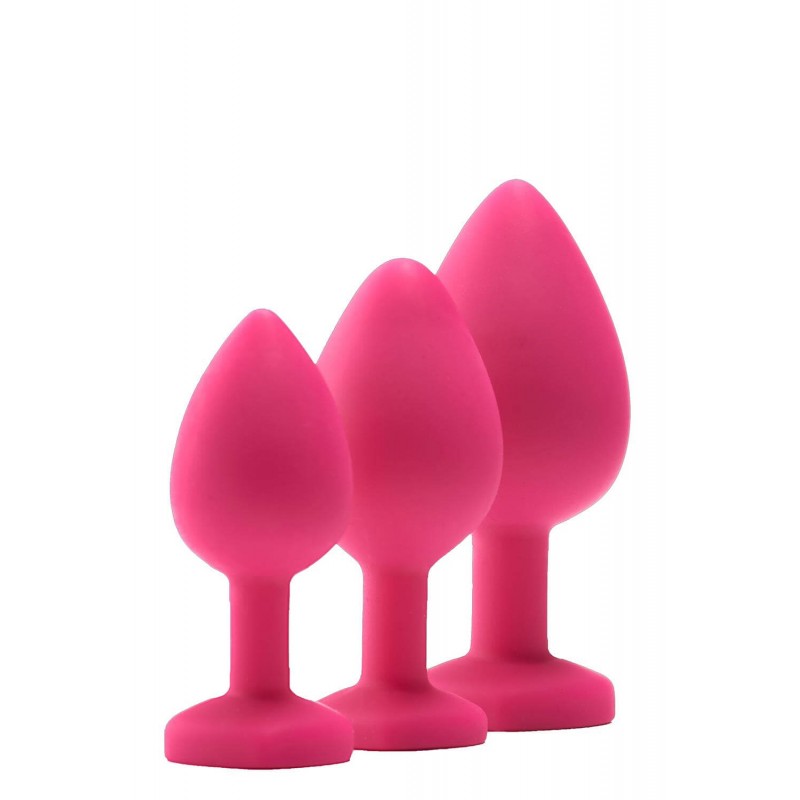 Flirts anal training kit - anál plug szett (3db) - pink 59410 termék bemutató kép