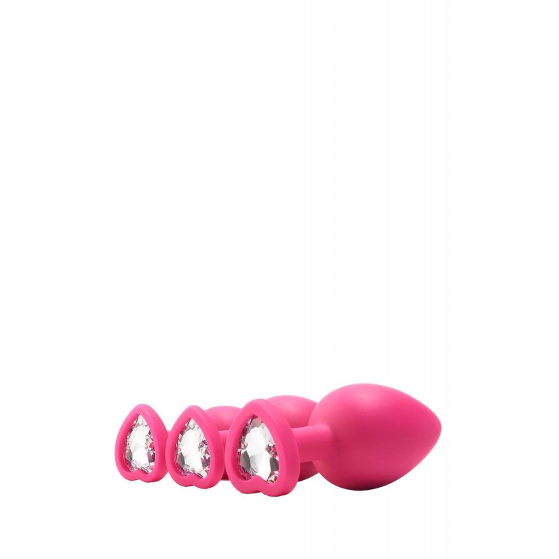 Flirts anal training kit - anál plug szett (3db) - pink 53890 termék bemutató kép