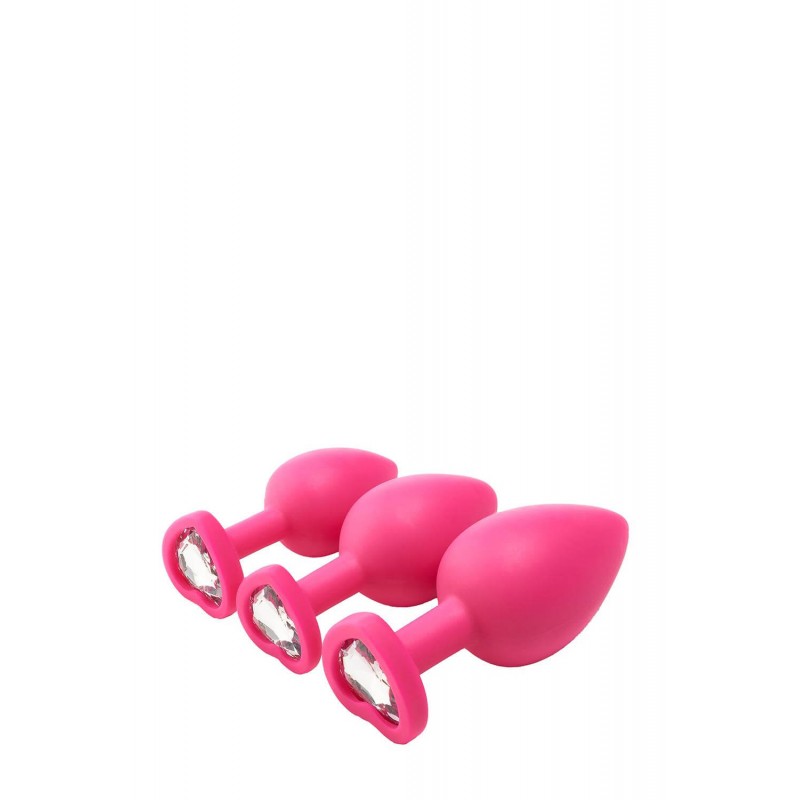 Flirts anal training kit - anál plug szett (3db) - pink 53891 termék bemutató kép