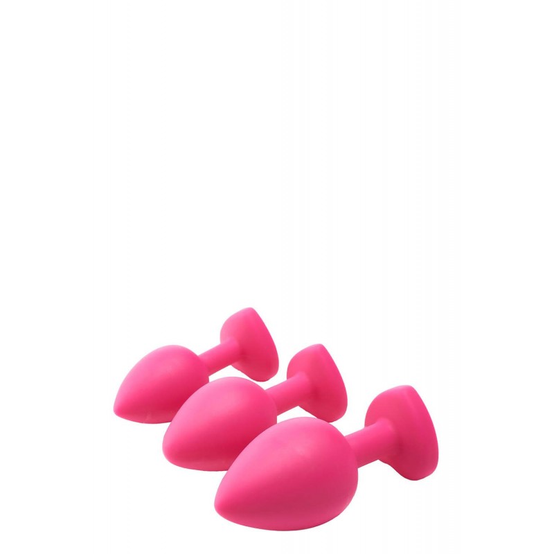 Flirts anal training kit - anál dildó szett (3db) - pink 53892 termék bemutató kép