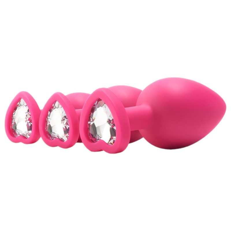 Flirts anal training kit - anál plug szett (3db) - pink 99247 termék bemutató kép