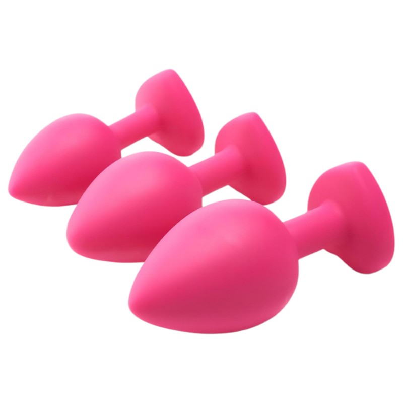Flirts anal training kit - anál plug szett (3db) - pink 99249 termék bemutató kép
