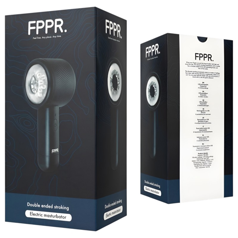 FPPR - akkus lökő maszturbátor (fekete) 164277 termék bemutató kép