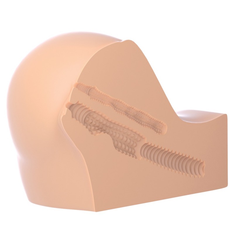 Fuck me Silly To Go - élethű műpopsi maszturbátor (natúr) 58063 termék bemutató kép