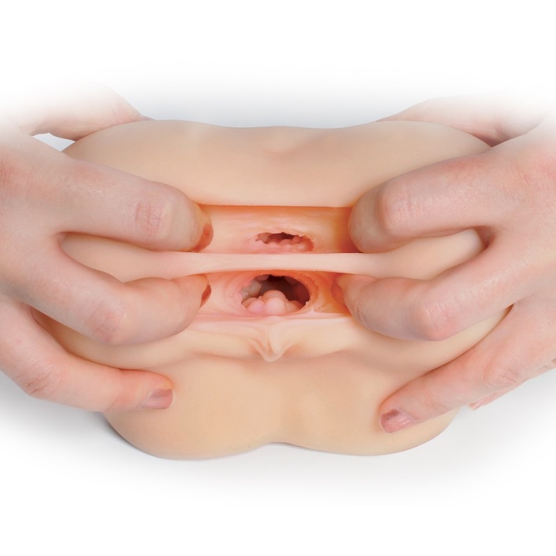 Fuck me Silly To Go - élethű műpopsi maszturbátor (natúr) 33966 termék bemutató kép