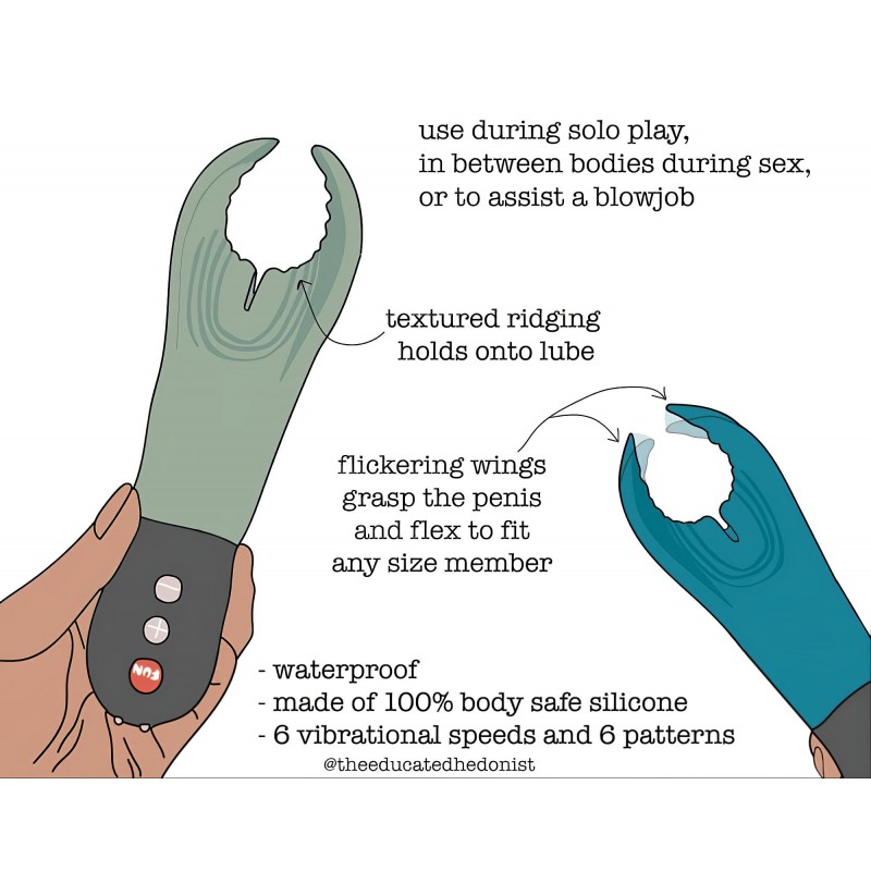 Fun Factory Manta - makkvibrátor (fekete) 113477 termék bemutató kép