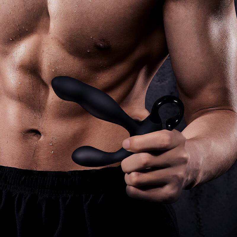 Funny Me Finger Wiggle - rádiós prosztata vibrátor (fekete) 86385 termék bemutató kép