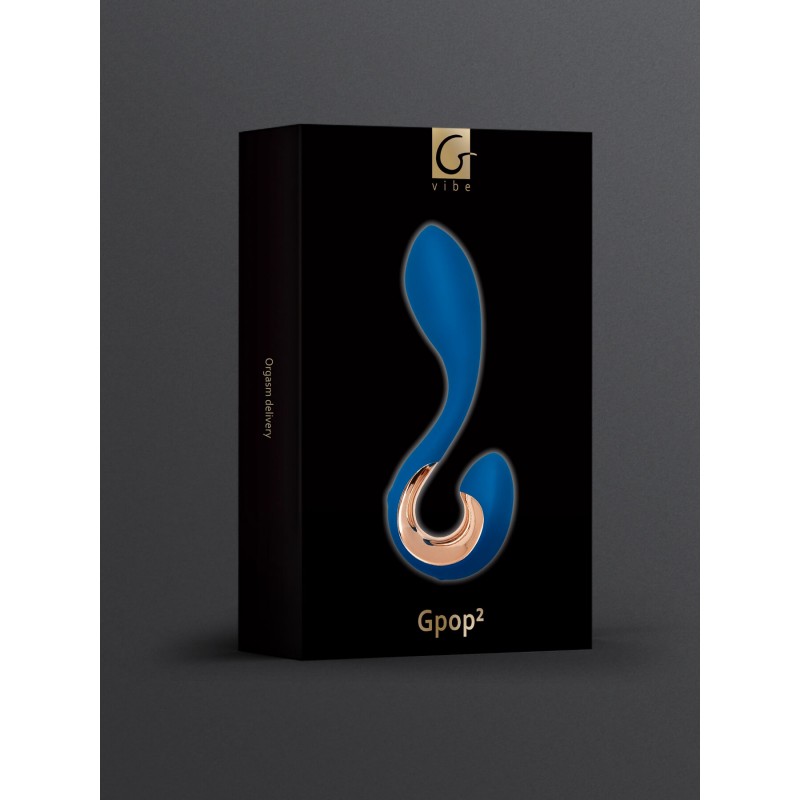 G-Vibe G-Pop 2 - akkus, vízálló G/P-pont vibrátor (kék) 77873 termék bemutató kép