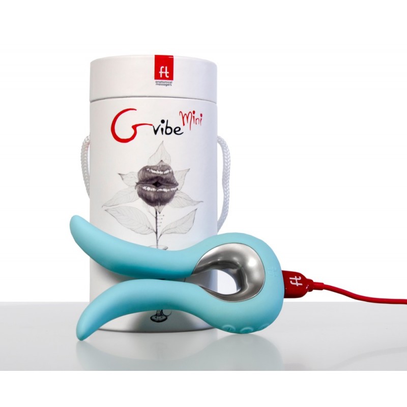 G-vibe Mini - USB-s szilikon vibrátor (menta) 978 termék bemutató kép