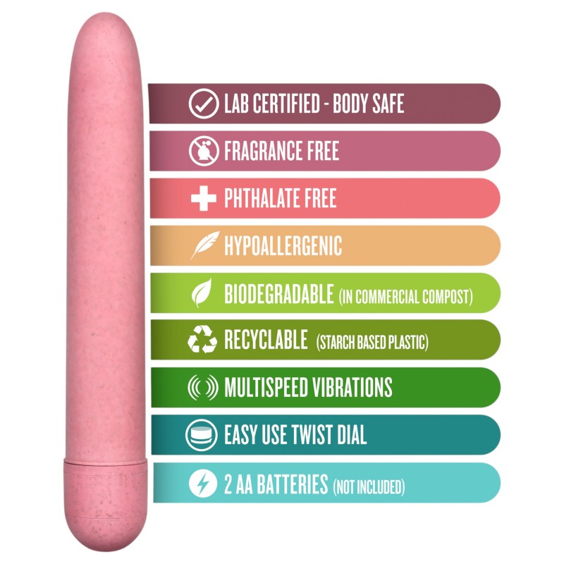 Gaia Eco L - környezetbarát rúdvibrátor (pink) - nagy 148764 termék bemutató kép