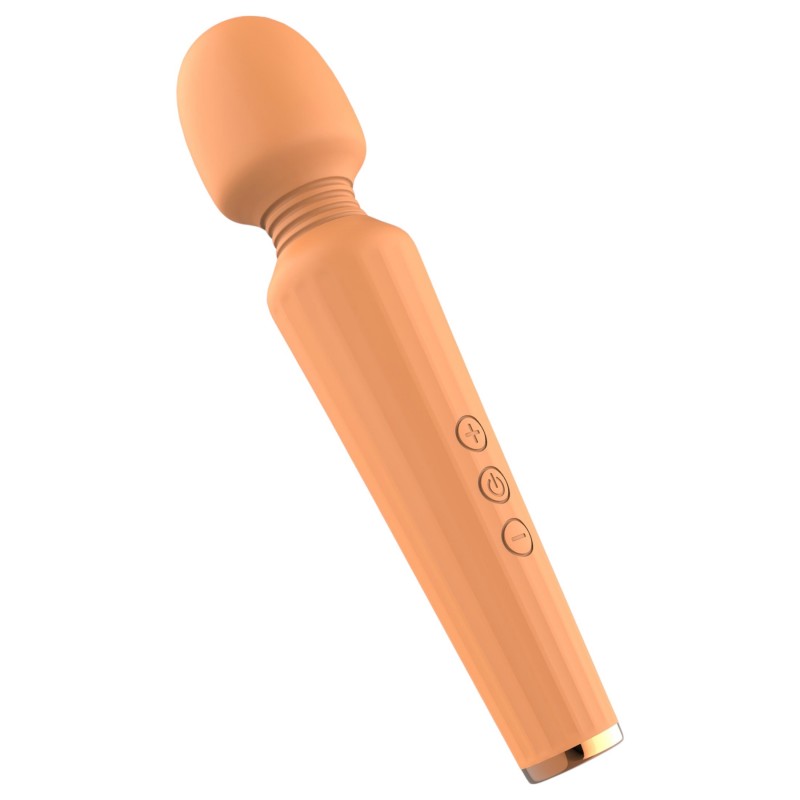 Glam - akkus wand masszírozó vibrátor (narancs) 154584 termék bemutató kép