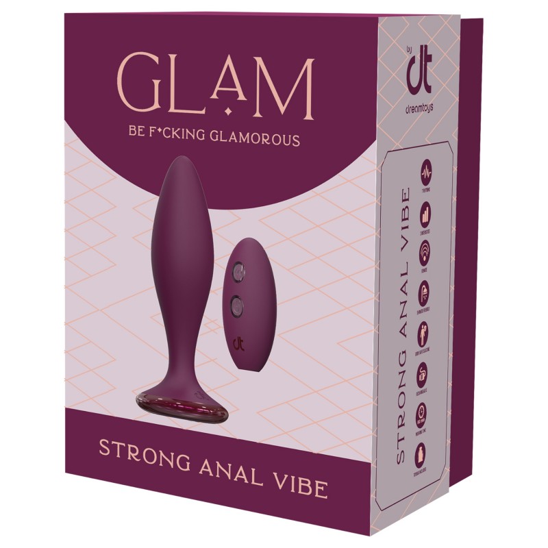 Glam - anál vibrátor távirányítóval (piros) 139831 termék bemutató kép
