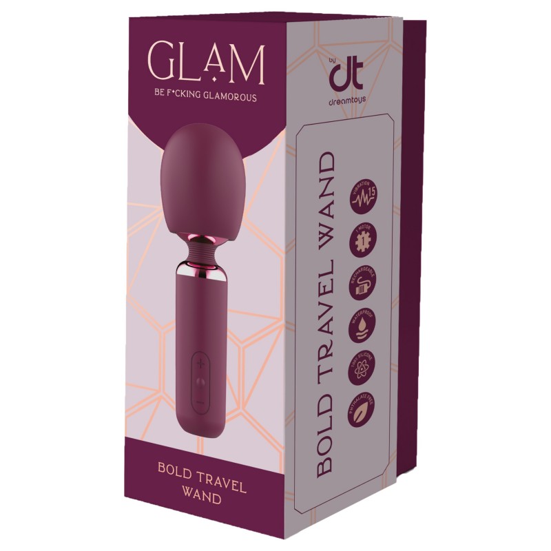 Glam - mini wand vibrátor (lila) 139849 termék bemutató kép