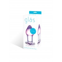 GLAS Amethyst Rain - üveg anál dildó (áttetsző lila) 11839 termék bemutató kép