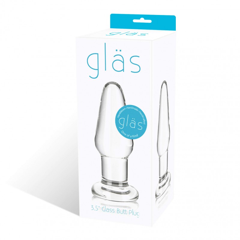 GLAS - klasszikus üveg anál dildó (áttetsző) 14916 termék bemutató kép