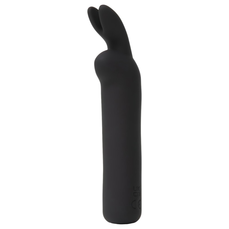Happyrabbit Bullet - akkus, nyuszis rúdvibrátor, csiklóvibrátor (fekete) 161724 termék bemutató kép