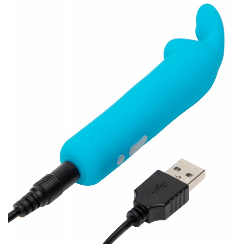 Happyrabbit Bullet - akkus, nyuszis rúdvibrátor, csiklóvibrátor (kék) 64200 termék bemutató kép