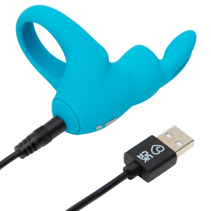 Happyrabbit Cock - akkus vibrációs péniszgyűrű (kék) 64185 termék bemutató kép