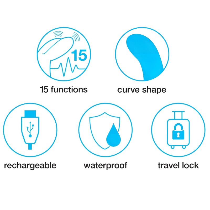 Happyrabbit Curve Slim - vízálló, csiklókaros vibrátor (pink) 101348 termék bemutató kép