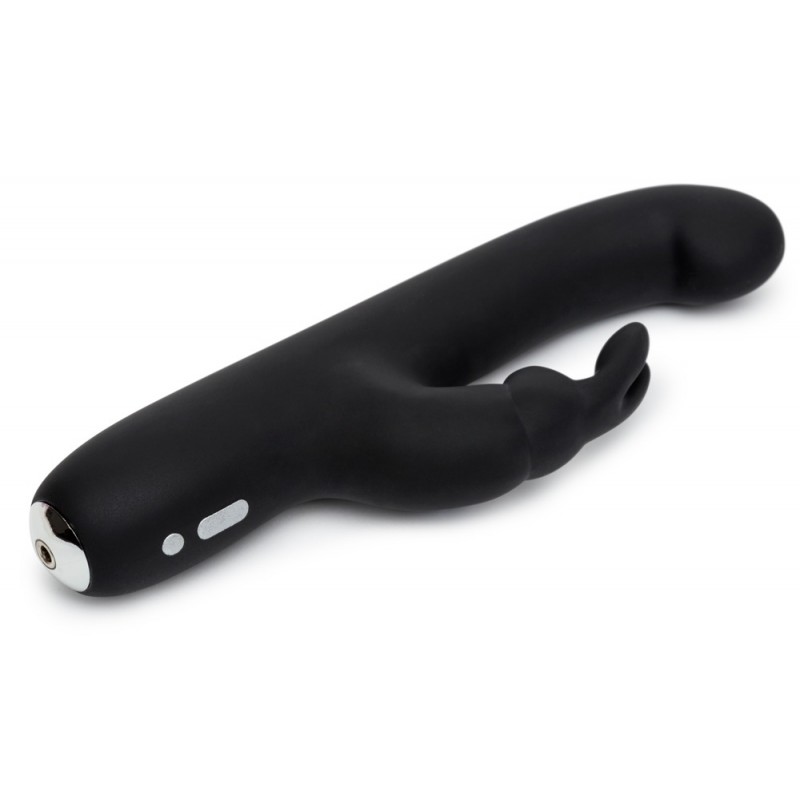 Happyrabbit G-Spot Slim - vízálló, csiklókaros vibrátor (fekete) 81290 termék bemutató kép
