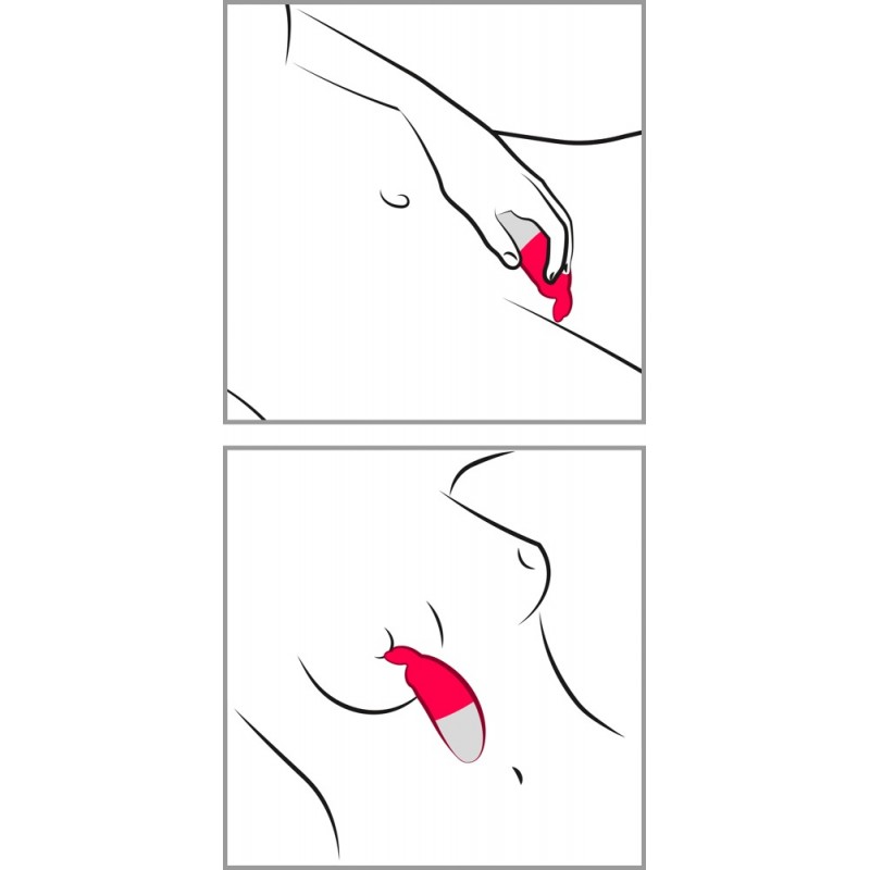 Happyrabbit Knicker - akkus csiklóizgató vibrátor (piros) 64151 termék bemutató kép
