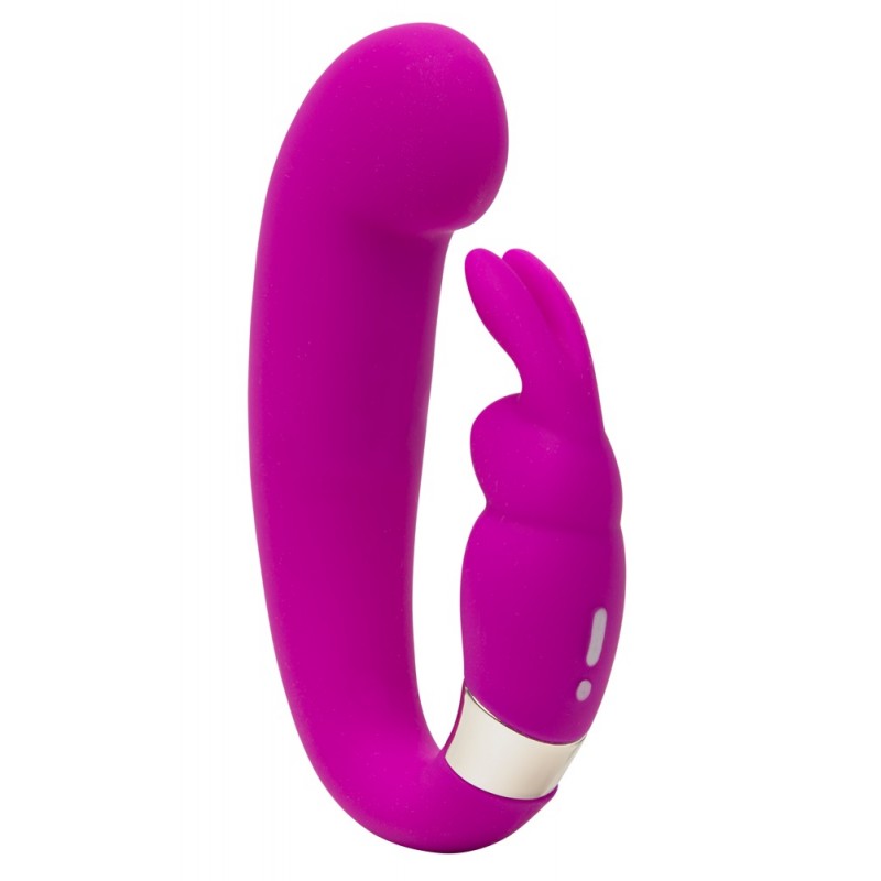Happyrabbit Mini G - akkus, csiklókaros G-pont vibrátor (lila) 64153 termék bemutató kép