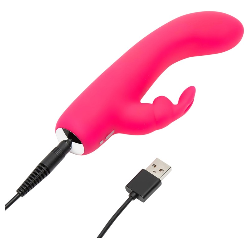 Happyrabbit Mini Rabbit - akkus csiklókaros vibrátor (pink) 161680 termék bemutató kép