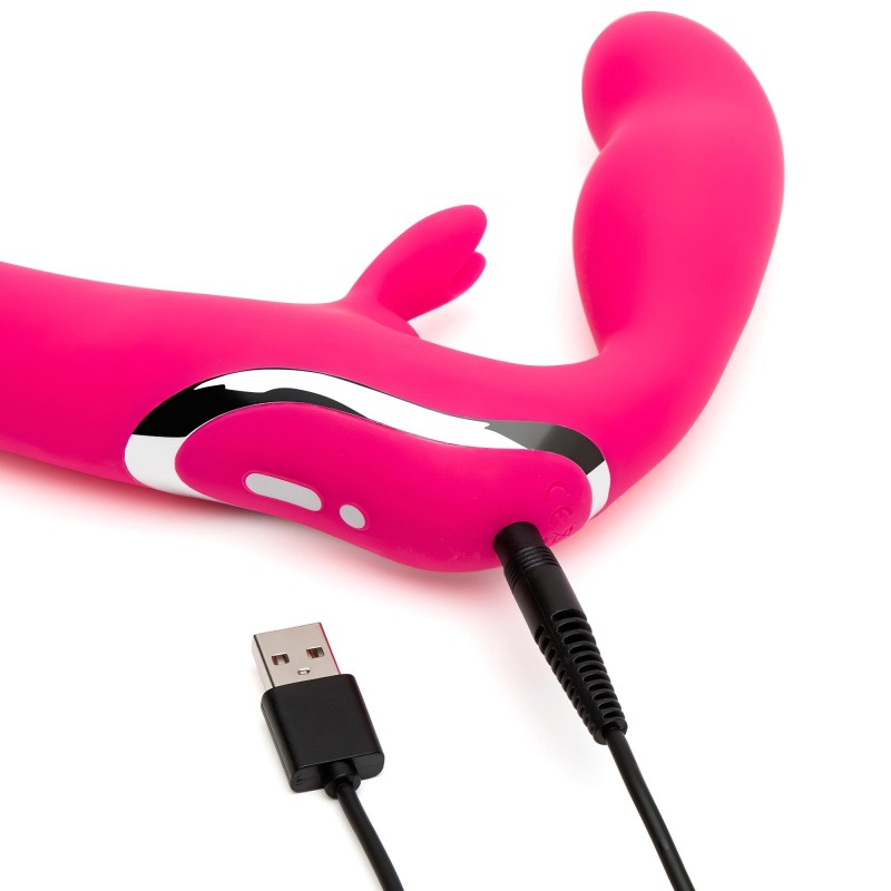 Happyrabbit Strapless - felcsatolható nyuszis vibrátor (pink) 169504 termék bemutató kép