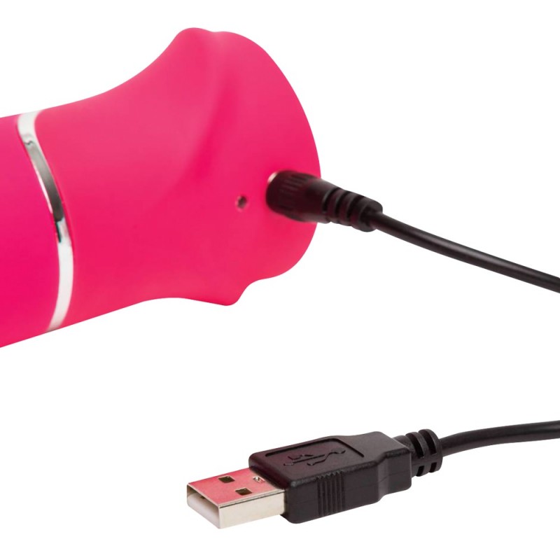Happyrabbit Thrusting - akkus, csiklókaros lökő vibrátor (pink) 22588 termék bemutató kép