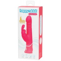 Happyrabbit Thrusting - akkus, csiklókaros lökő vibrátor (pink) 22589 termék bemutató kép