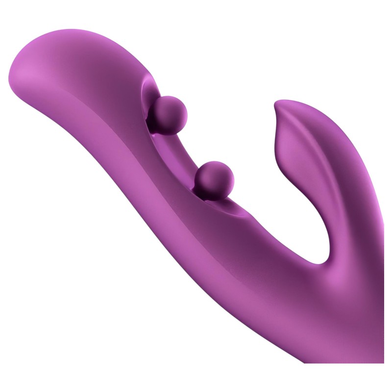 Honey Play Box Gem - app-vezérelt gyöngyös G-pont/csiklóizgató vibrátor (lila) 165361 termék bemutató kép