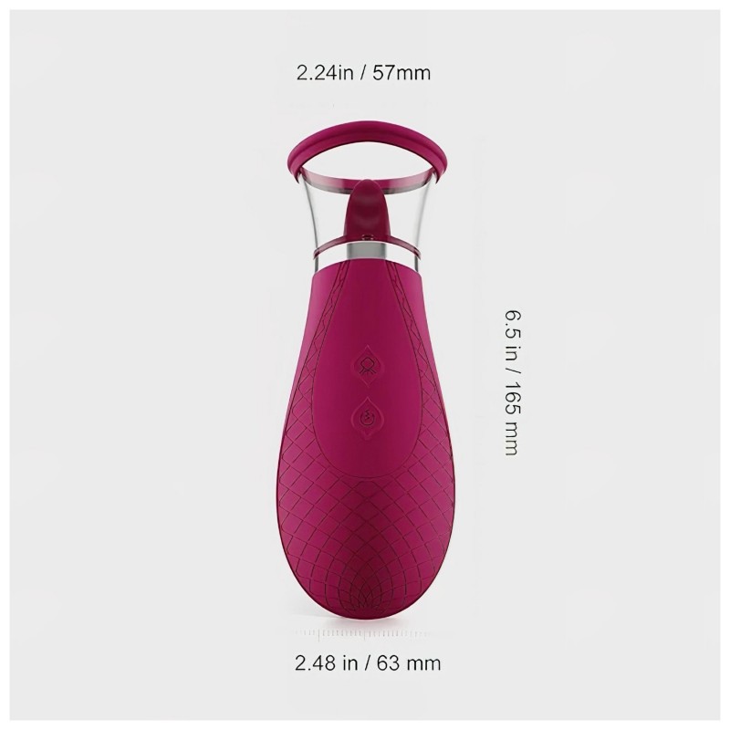 Honey Play Box Scioness - szívó, nyaló csiklóizgató vibrátor (pink) 125716 termék bemutató kép