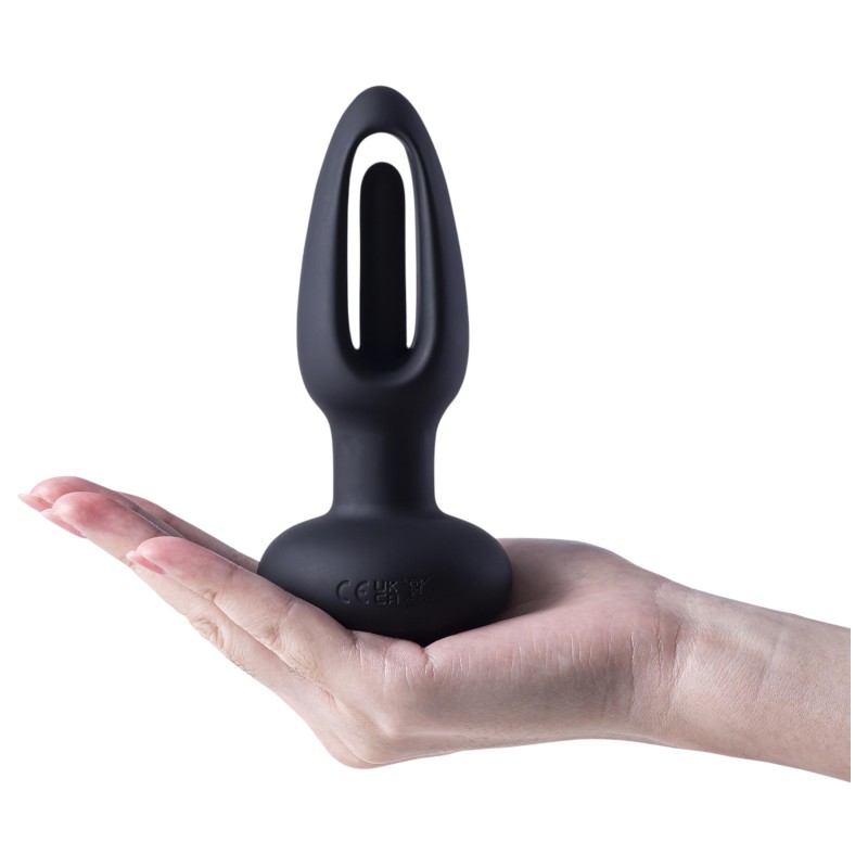 Honey Play Box Snuggy - nyelves anál vibrátor (fekete) 125531 termék bemutató kép