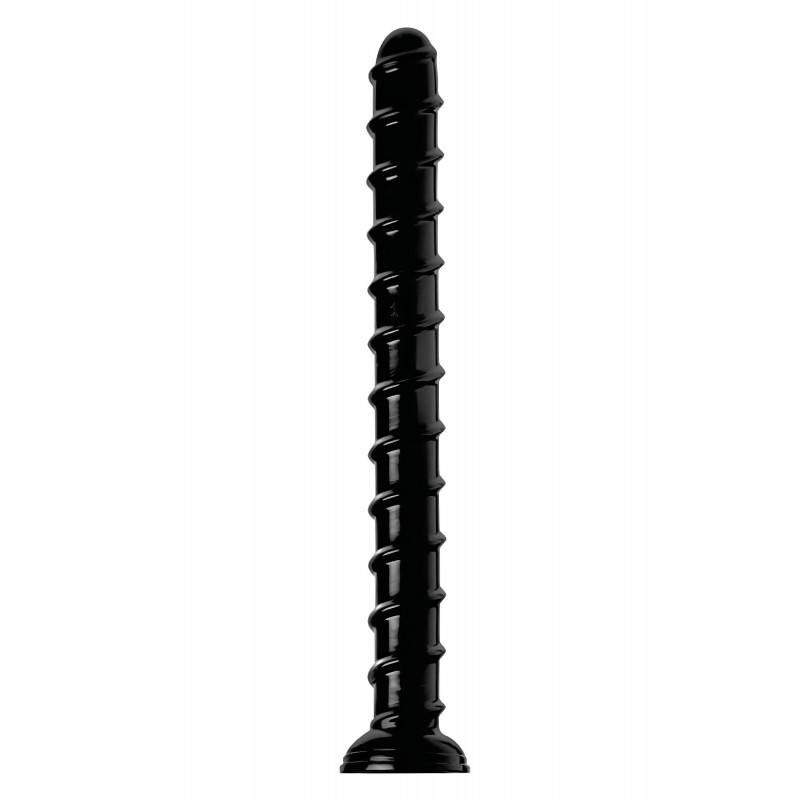 Hosed Swirl Tchick Anal Snake 18 - csavart, extra hosszú anál dildó (fekete) 165038 termék bemutató kép