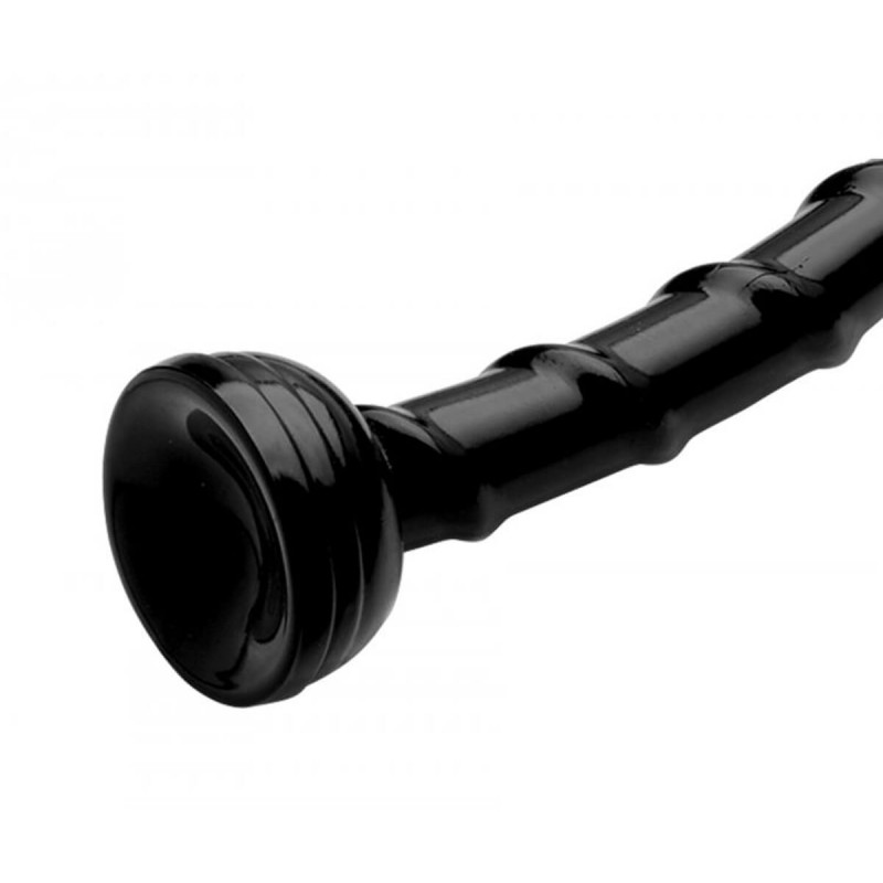 Hosed Swirl Thin Anal Snake 18 - anál dildó (fekete) 46469 termék bemutató kép