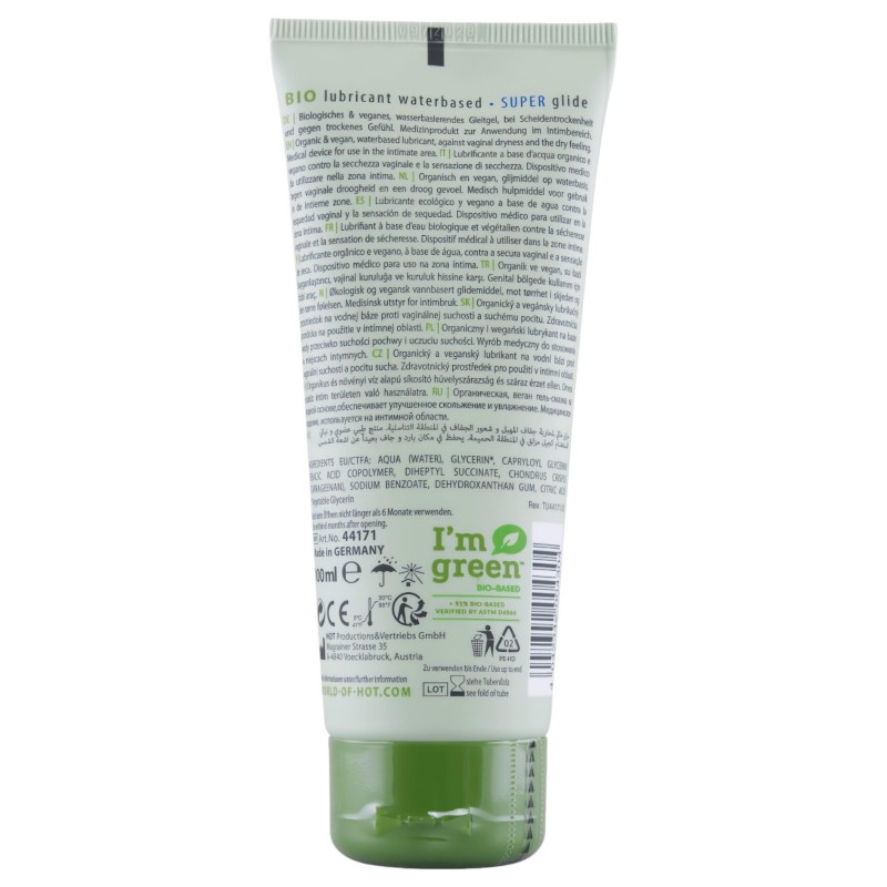 HOT Bio Super - vegán vízbázisú síkosító (100 ml) 129920 termék bemutató kép