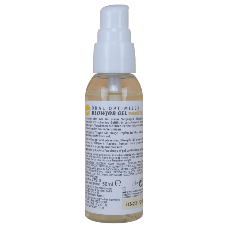 HOT - Blowjob Gel - orál síkosító gél - vanília (50 ml) 136111 termék bemutató kép