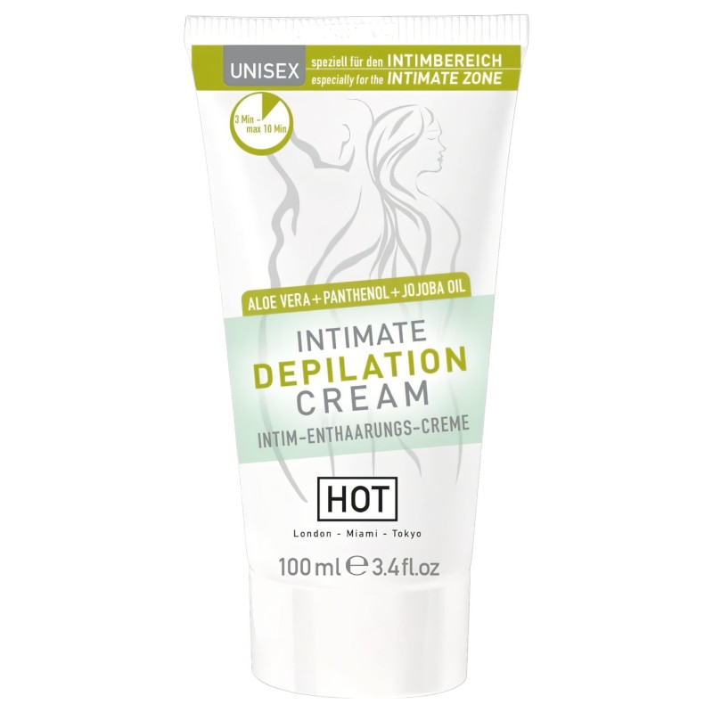 HOT Intimate - intim szőrtelenítő krém spatulával (100 ml) 130571 termék bemutató kép