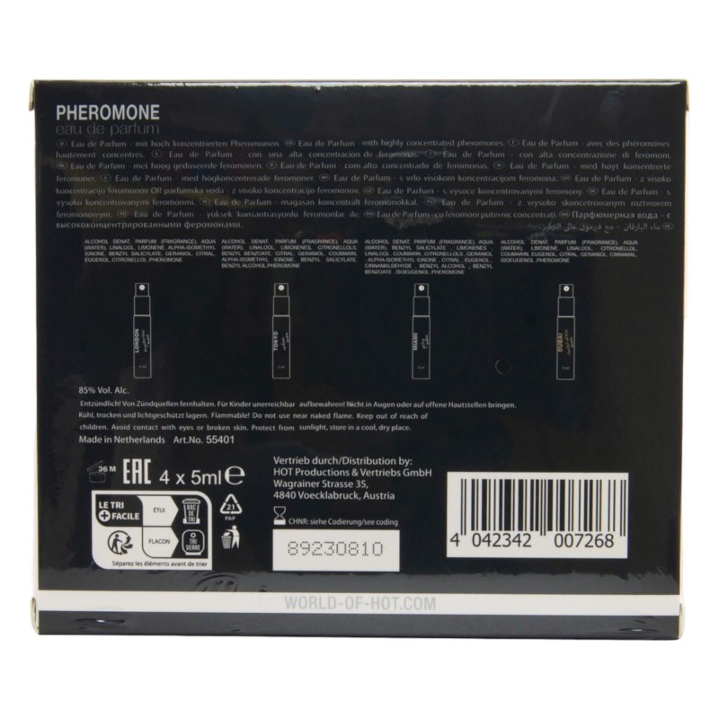 HOT LMTD parfüm csomag férfiaknak (4x5ml) 91524 termék bemutató kép
