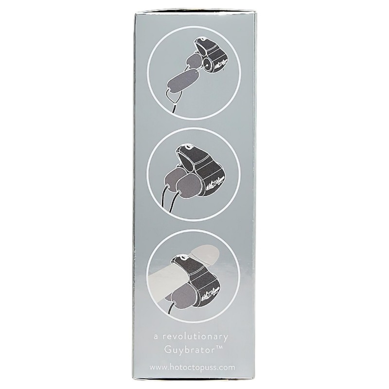 HOT Octopuss JETT - 2 motoros makkvibrátor (fekete) 108551 termék bemutató kép