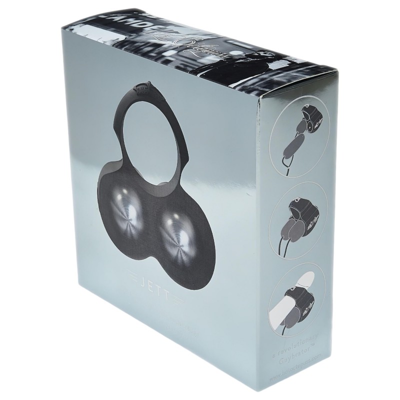 HOT Octopuss JETT - 2 motoros makkvibrátor (fekete) 108552 termék bemutató kép