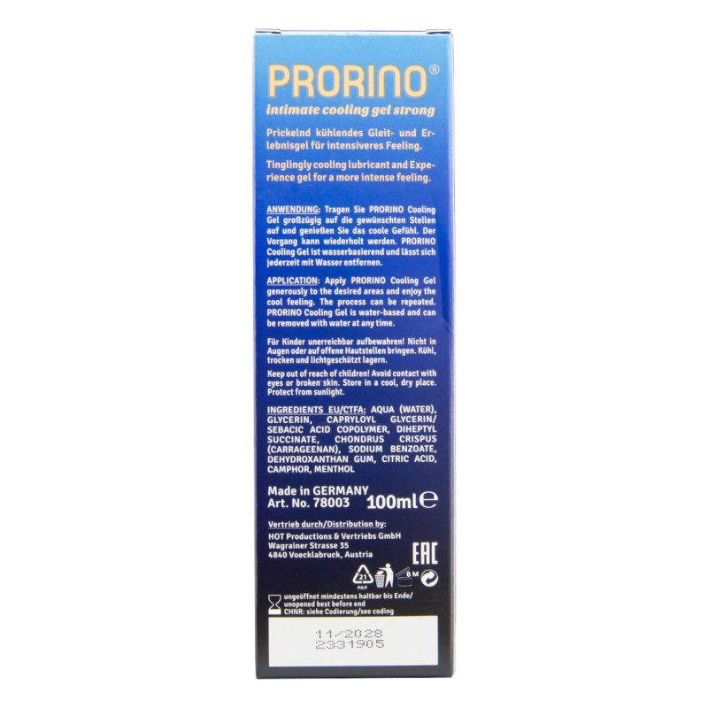 HOT Prorino - erős hűsítő intim krém férfiaknak (100ml) 91279 termék bemutató kép