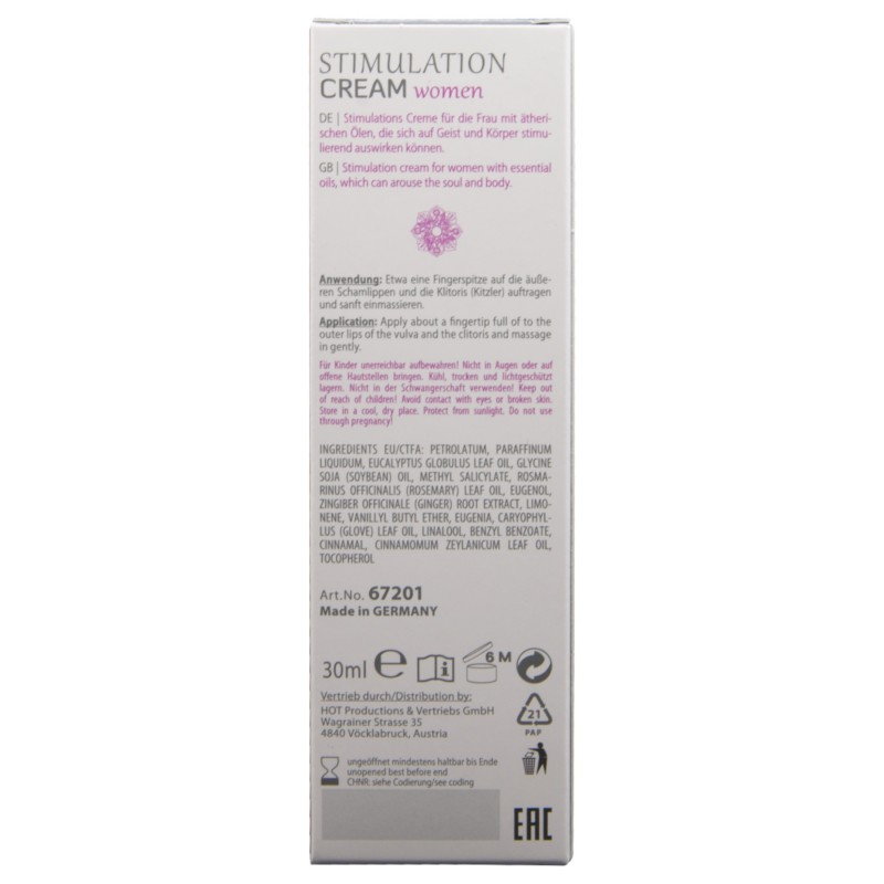 HOT Shiatsu Joyful - folyékony vibrátor stimuláló krém nőknek (30 ml) 163682 termék bemutató kép