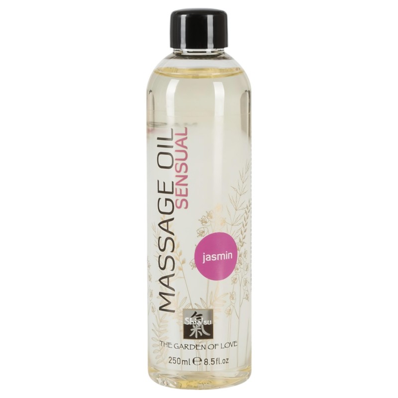 HOT Shiatsu Mámor - erotikus masszázsolaj jázmin illattal (250 ml) 132921 termék bemutató kép