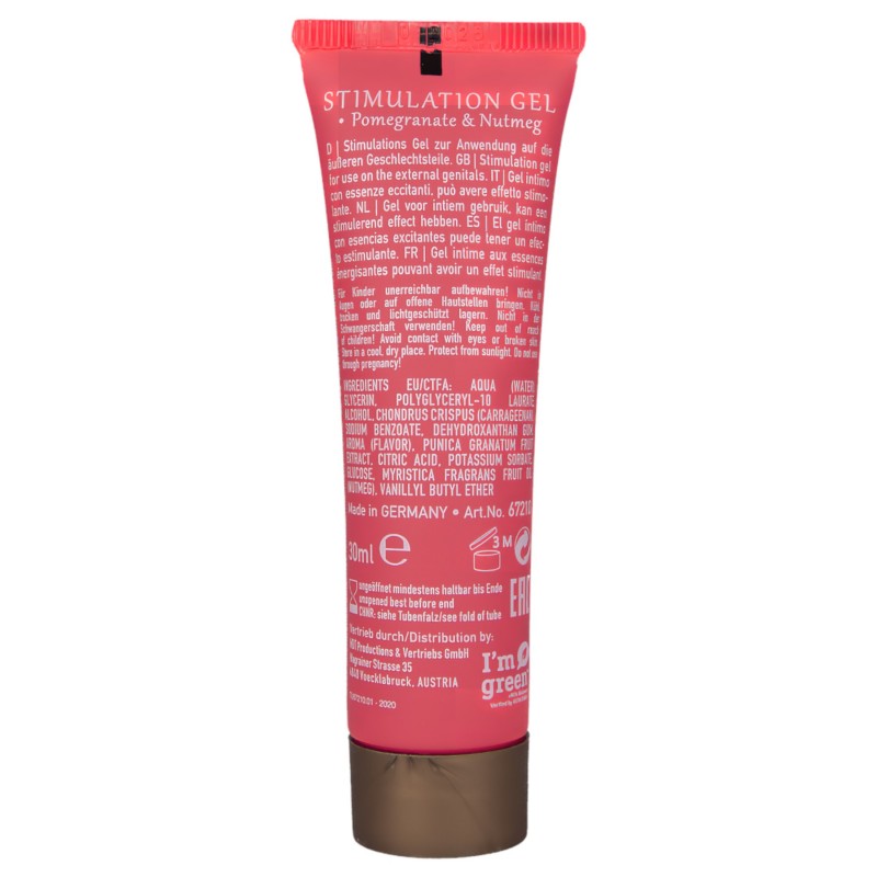 HOT Shiatsu - stimuláló krém nőknek - gránátalma (30 ml) 129552 termék bemutató kép