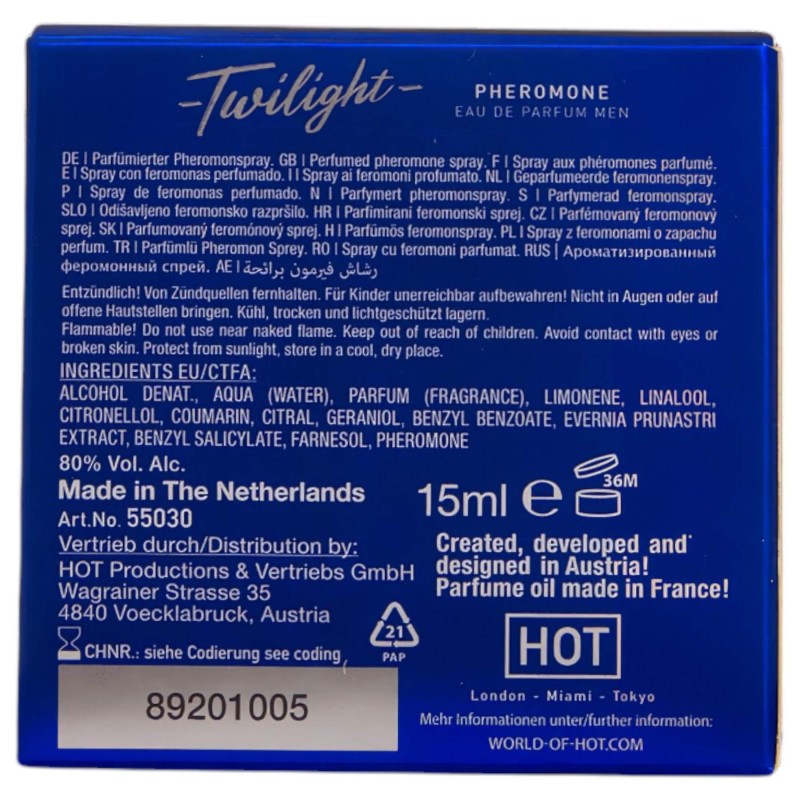 HOT Twilight - feromon parfüm férfiaknak (15 ml) - illatos 129228 termék bemutató kép