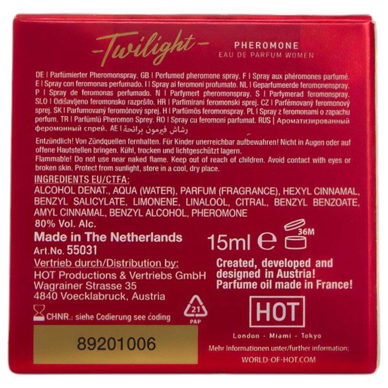 HOT Twilight - feromon parfüm nőknek (15 ml) - illatos 132007 termék bemutató kép